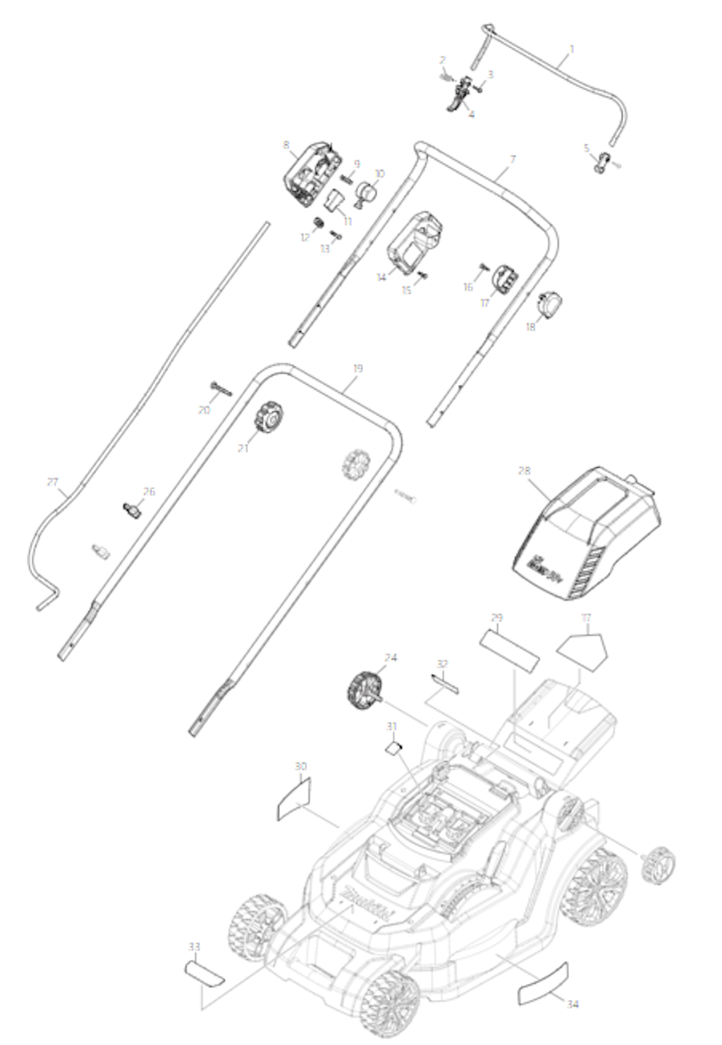 Explosionszeichnung Ersatzteile