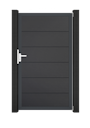 Vorschaubild GroJa BasicLine Tor 1-flügelig Universal, Rahmen Anthrazit 1000 x 1800 mm