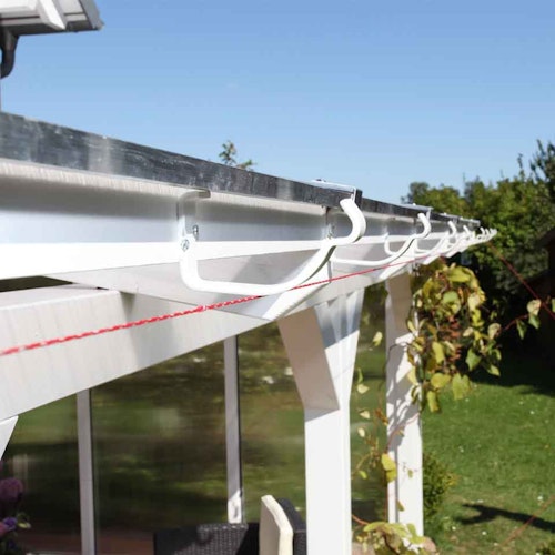 Skan Holz Metall Regenrinnen-Set für Carport Taunus Gr. 1+2