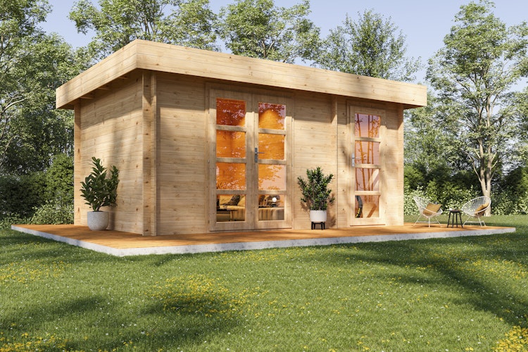 Wolff Finnhaus Gartenhaus Gerlis 4530 - 28 mm