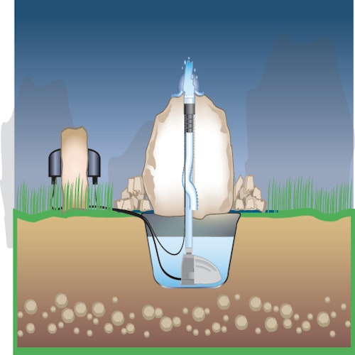 seliger Quellstar 900 LED - Komplett-Set, blau