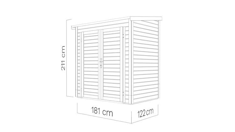 Bertilo Gerätehaus Timmo 1 - 19 mm