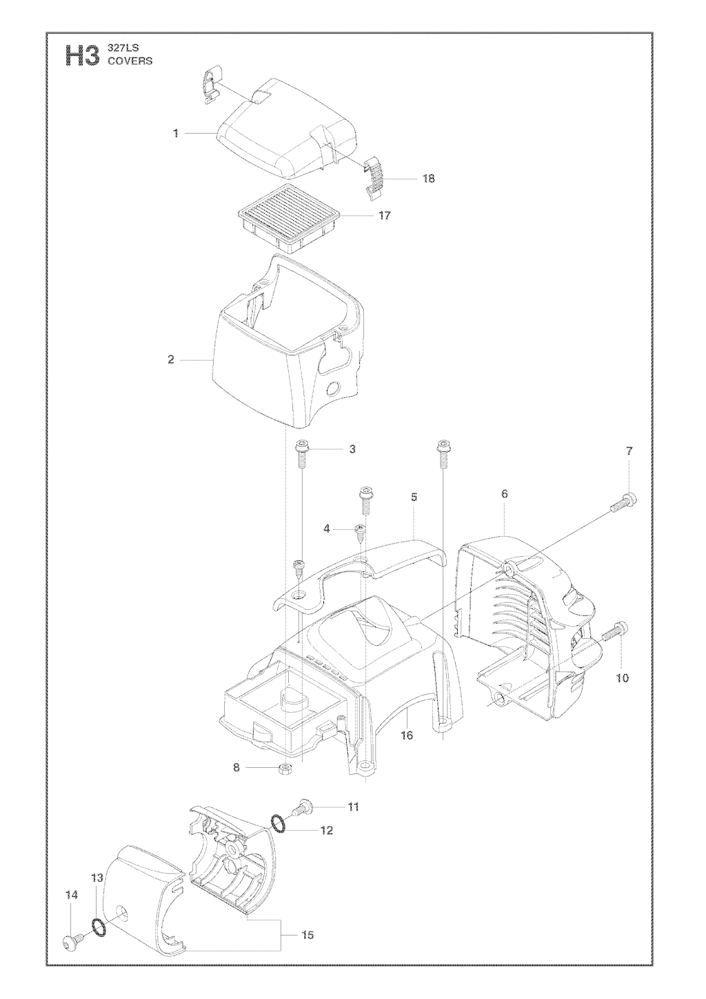 Explosionszeichnung Ersatzteile