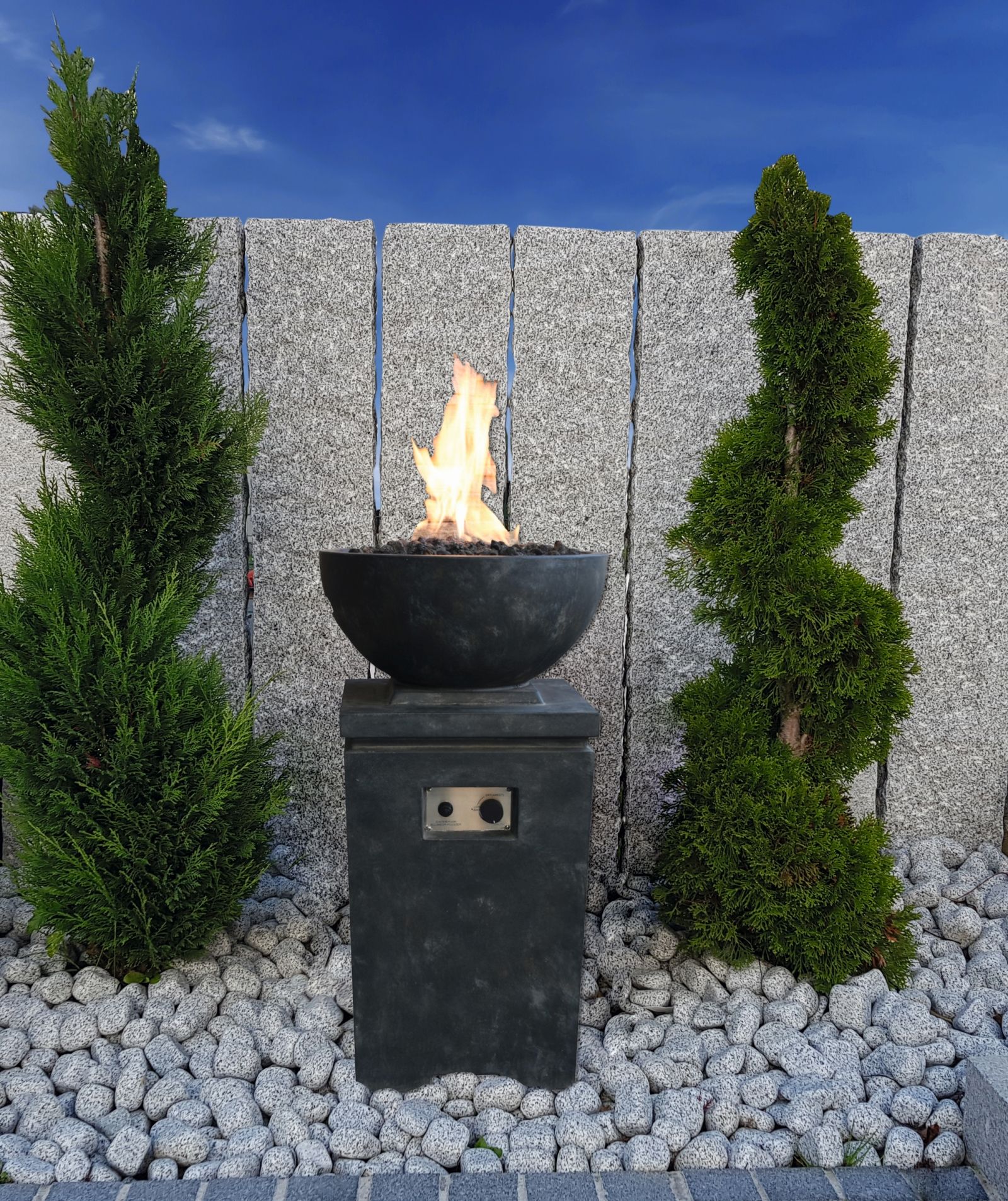 Empava Feuerglas 4,5 Kg – Reflektierendes Gehärtetes Glas Für Gas-Feuerstellen, Black Magic