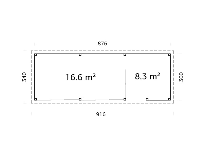 Palmako Carport/Pavillon Connect Lenna 24,9 m² Set 419 Slide