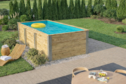 Weka Massivholzpool Siargao Gr. 1 - 45 mm - 416 x 200 cm