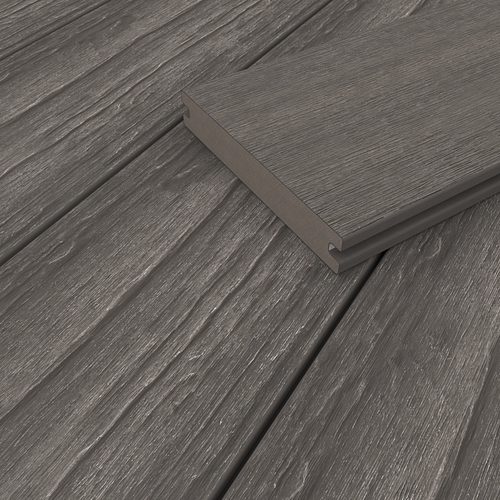 NewTechWood Deluxe Vintage WPC-Terrassendiele Massiv Silver Gray  23 x 138 mm