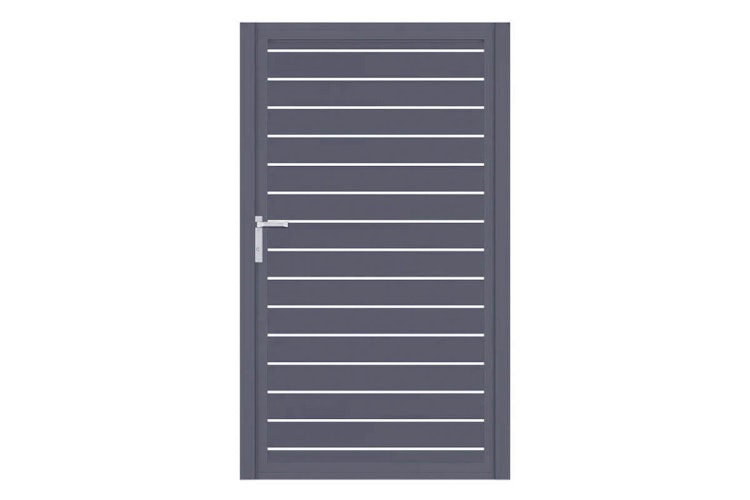 dz VIDUAL Swing Einzeltor Line 100 x 20 mm Rechteckprofil  Distanz 10 mm 