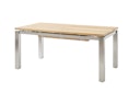Vorschaubild Diamond Garden Ausziehtisch LEVANTO, Edelstahl gebürstet / Recycled Teak
