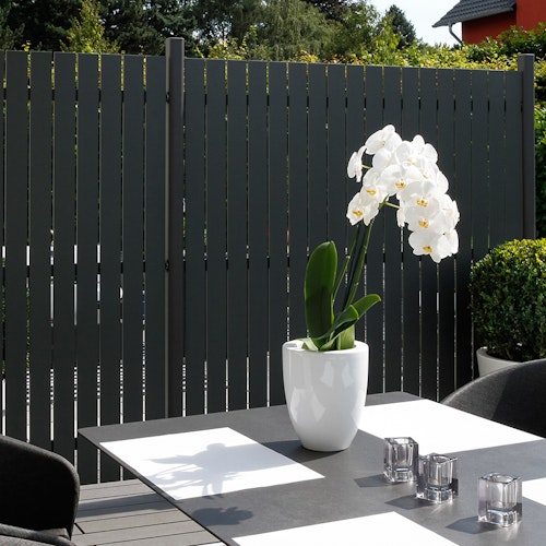 TraumGarten Squadra Alu-Sichtschutz 1800 x 1800 mm