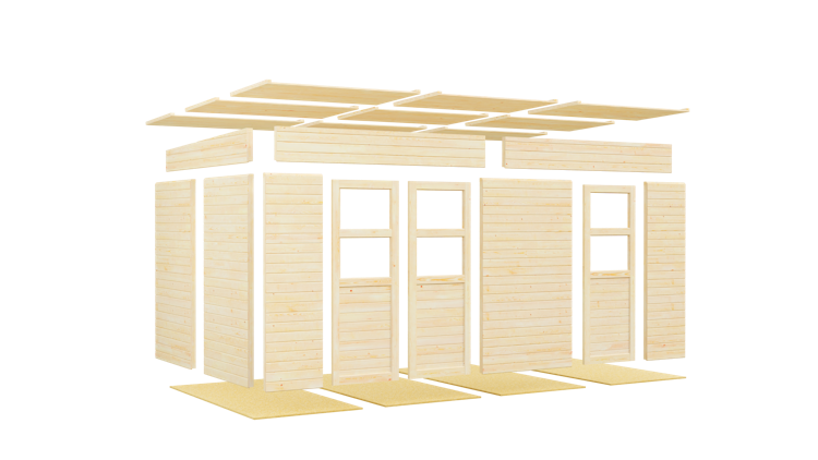 Bertilo Gartenhaus Laisholm 2 - 19 mm