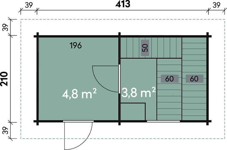 Wolff Finnhaus Saunahaus Mikko 70