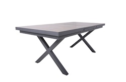 Garden Pleasure Ausziehtisch AMELIA 200/260 x 100 cm, Aluminium Anthrazit / Keramik Eiche-Optik