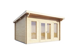 Wolff Finnhaus Gartenhaus Trondheim 44-A isolierverglast XL  naturbelassen