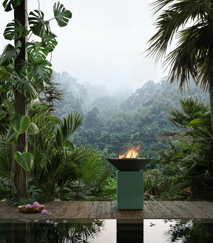 OFYR Plancha Grill 10th Anniversary Edition Chrome Green 100