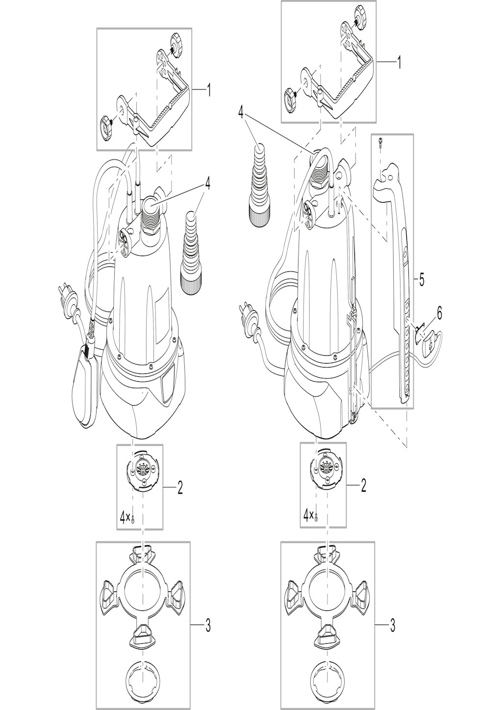 Explosionszeichnung Ersatzteile