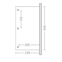 Vorschaubild Skan Holz Terrassenüberdachung Venezia mit Mittelpfosten Breite 434 cm