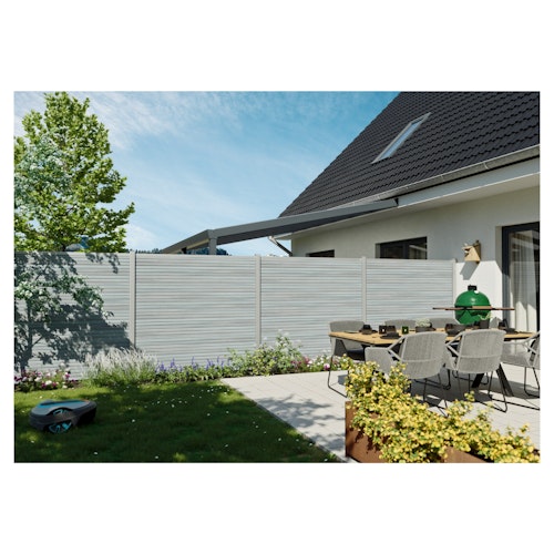 T&J WAREN WPC Steckzaun-Set - Verschiedene Farben