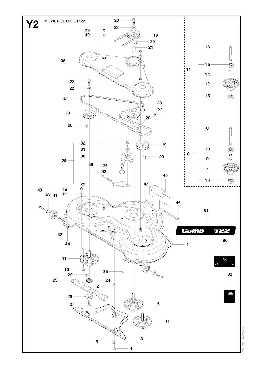 Explosionszeichnung Ersatzteile