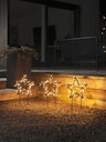 Vorschaubild Konstsmide Weihnachtsbeleuchtung  LED Metallsterne, 3er-Set, bernsteinfarben (4464-800)