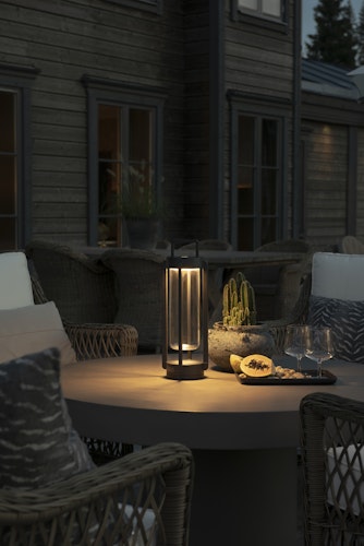 Konstsmide LED USB-Laterne Otranto, schwarz, dimmbar (7823-750)