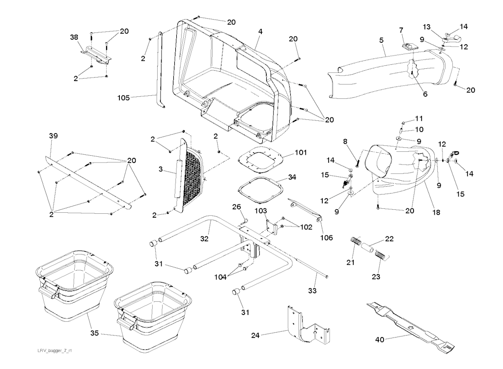Explosionszeichnung Ersatzteile