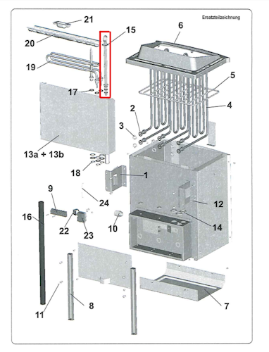 Karibu Ersatz-Ablass-Stopfen für 9 kW-Öfen Bio-Kombi - 086.50.003.39