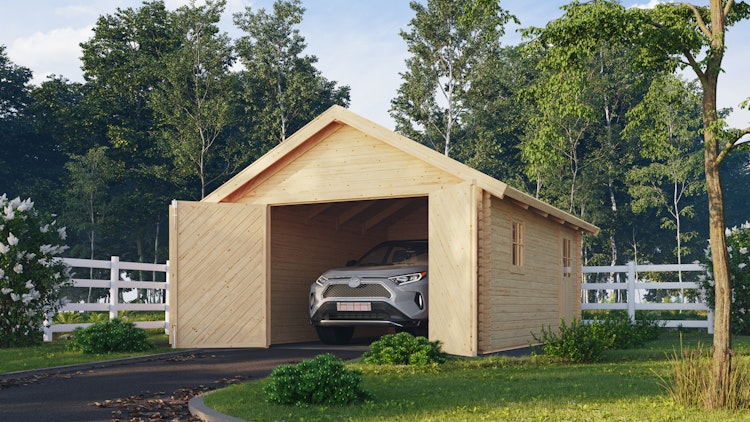 Karibu Garage Blockhausgarage 38 mm