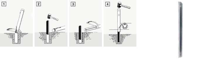 Alberts® Zaunpfosten-Adapter für Pfosten Durchmesser 34 mm