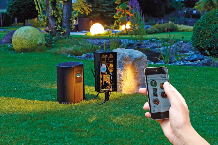 Oase Gartensteckdose InScenio FM-Master EGC Cloud - steuerbar per Smartphone (iOS/ Android) 