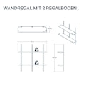 Vorschaubild Suncast Wandregal-Set (2 St. Regalböden)
