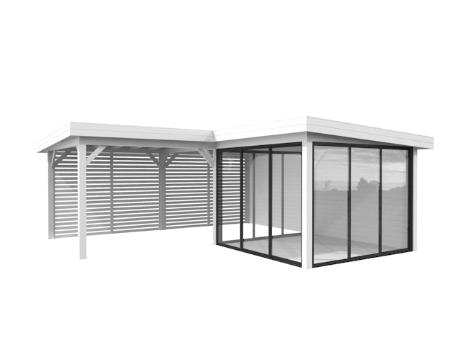 Palmako Carport/Pavillon Connect Lenna 24,9 m² Set 411 Slide