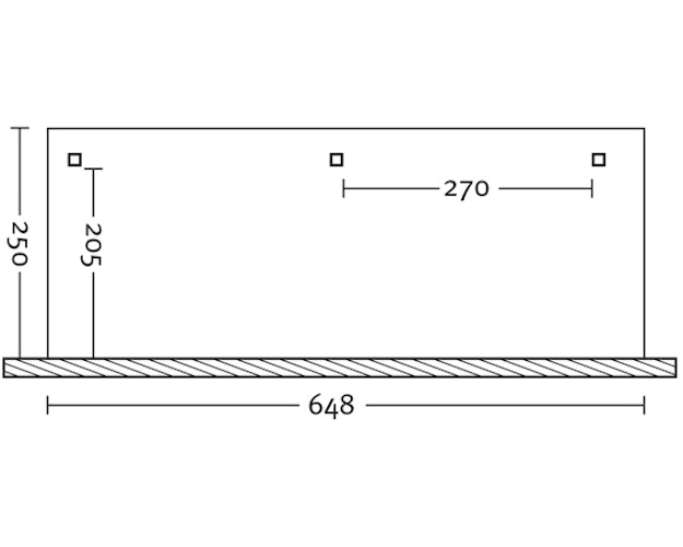 Skan Holz Terrassenüberdachung Rimini Douglasie mit Mittelpfosten Breite 648 cm