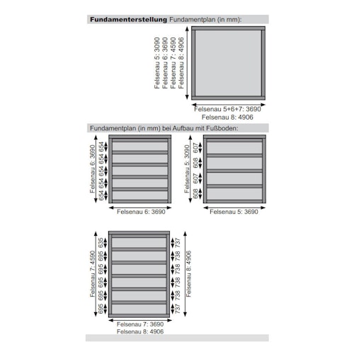 Karibu Woodfeeling Gartenhaus Felsenau 3/4/5 - 38 mm