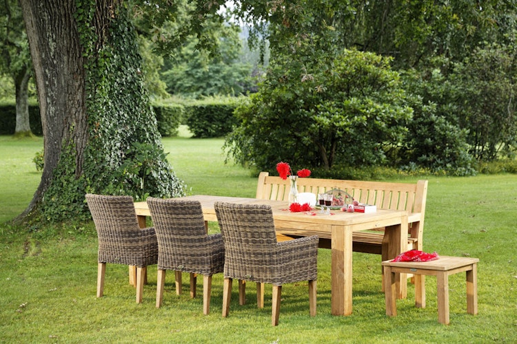 Diamond Garden 3-Sitzer Landhausbank CHATEAU, Recycled Teak