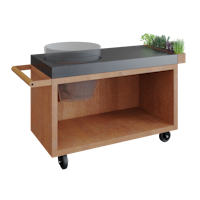 OFYR Kamado Table Corten 135 PRO Concrete BGE