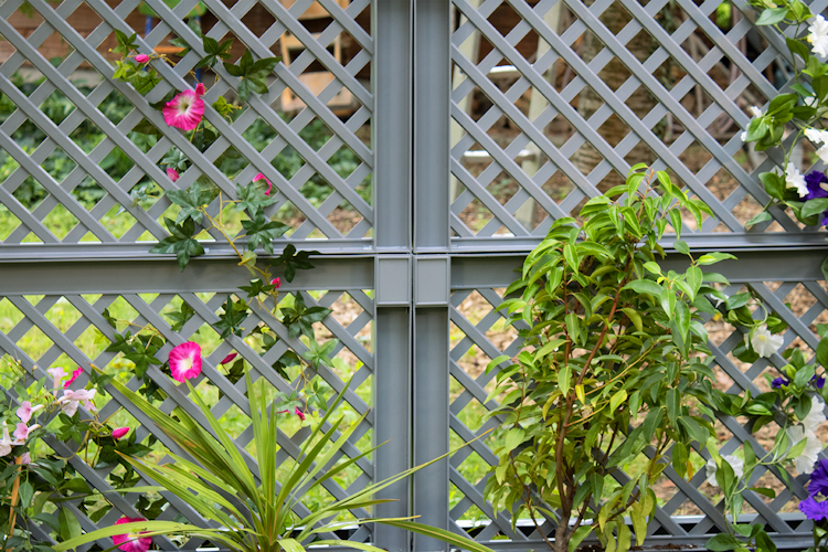 KHW Pflanzkasten groß mit Zentralspalier (2-tlg.) 100 cm - 2er Set