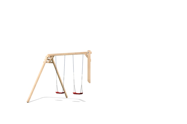 Akubi Schaukelanbau Doppelschaukel für Fidel, Benajmin und Gernegroß