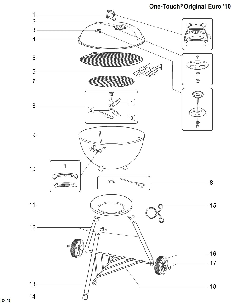 Explosionszeichnung Ersatzteile
