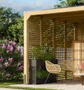 Vorschaubild Karibu Lamellenwand für Pavillon Cubus 