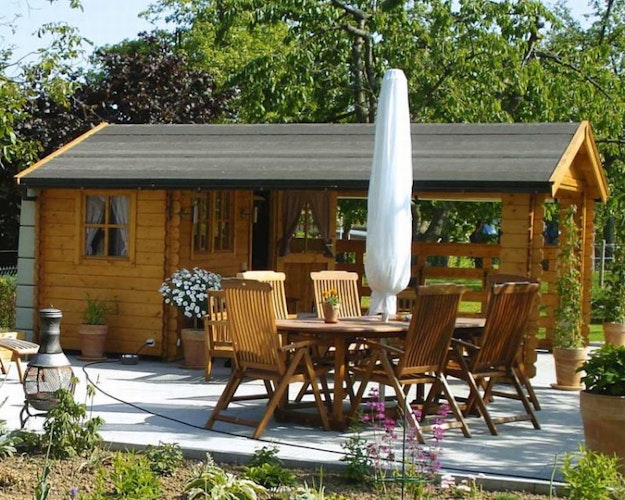 Skan Holz 28 mm Gartenhaus Terrassenhaus 28 / Alicante