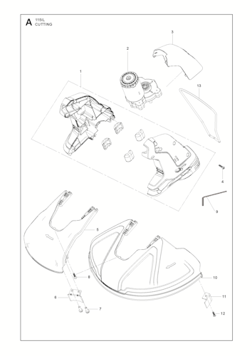 Husqvarna Rasentrimmer 967098801 115iL exkl. Akku und Ladegerät