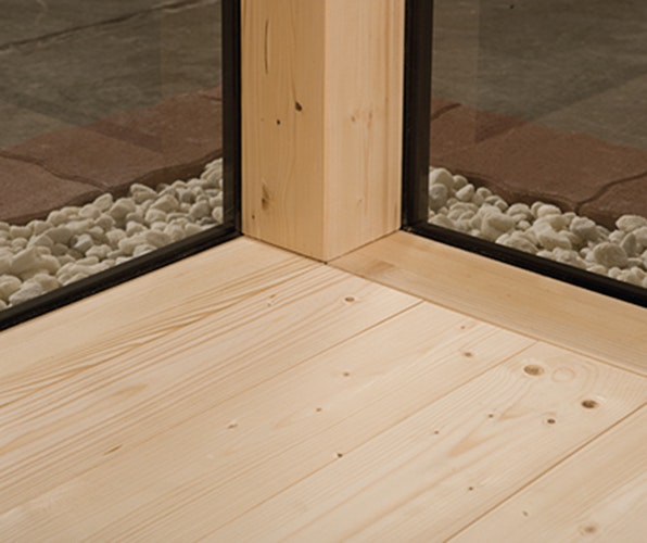 Weka Design-Saunahaus Cubilis inkl. Elementsauna 45/68 mm