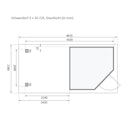 Vorschaubild Karibu Woodfeeling Gartenhaus Schwandorf 3/5 inkl. 225 cm Schleppdach//Seiten- und Rückwand