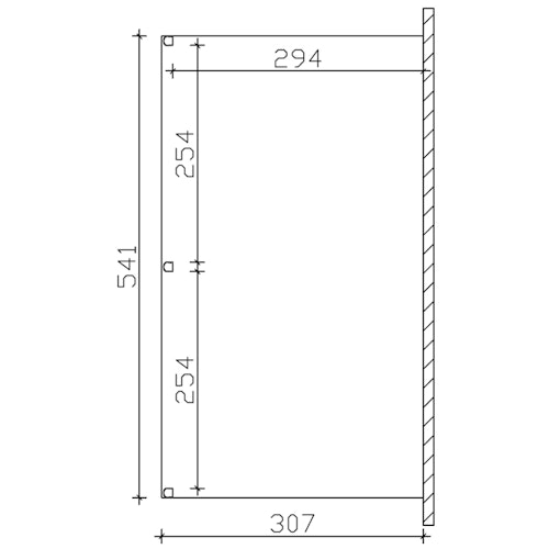 Skan Holz Aluminium Terrassenüberdachung Garda Breite 541 cm