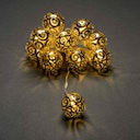 Vorschaubild Konstsmide Weihnachtsbeleuchtung  LED Dekolichterkette messingfarben Metallbälle