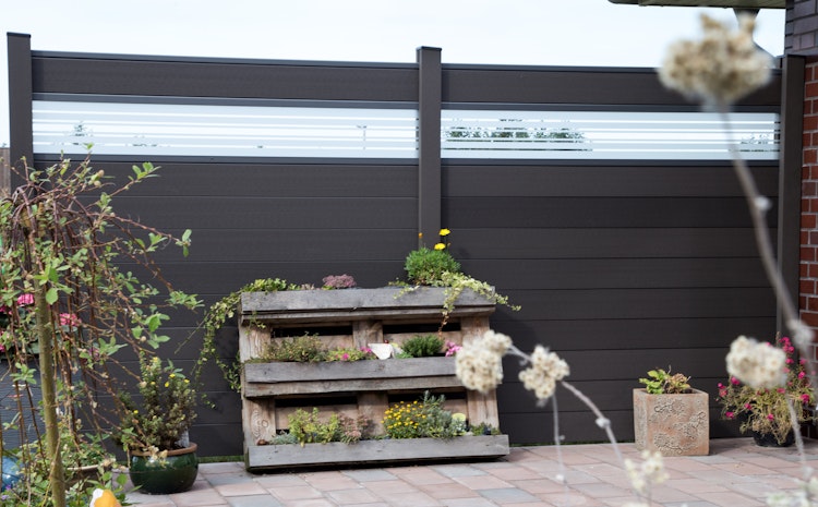 GroJa Solid Stecksystem Bausatz Quadratisch inkl. Glas-Designeinsatz 30cm