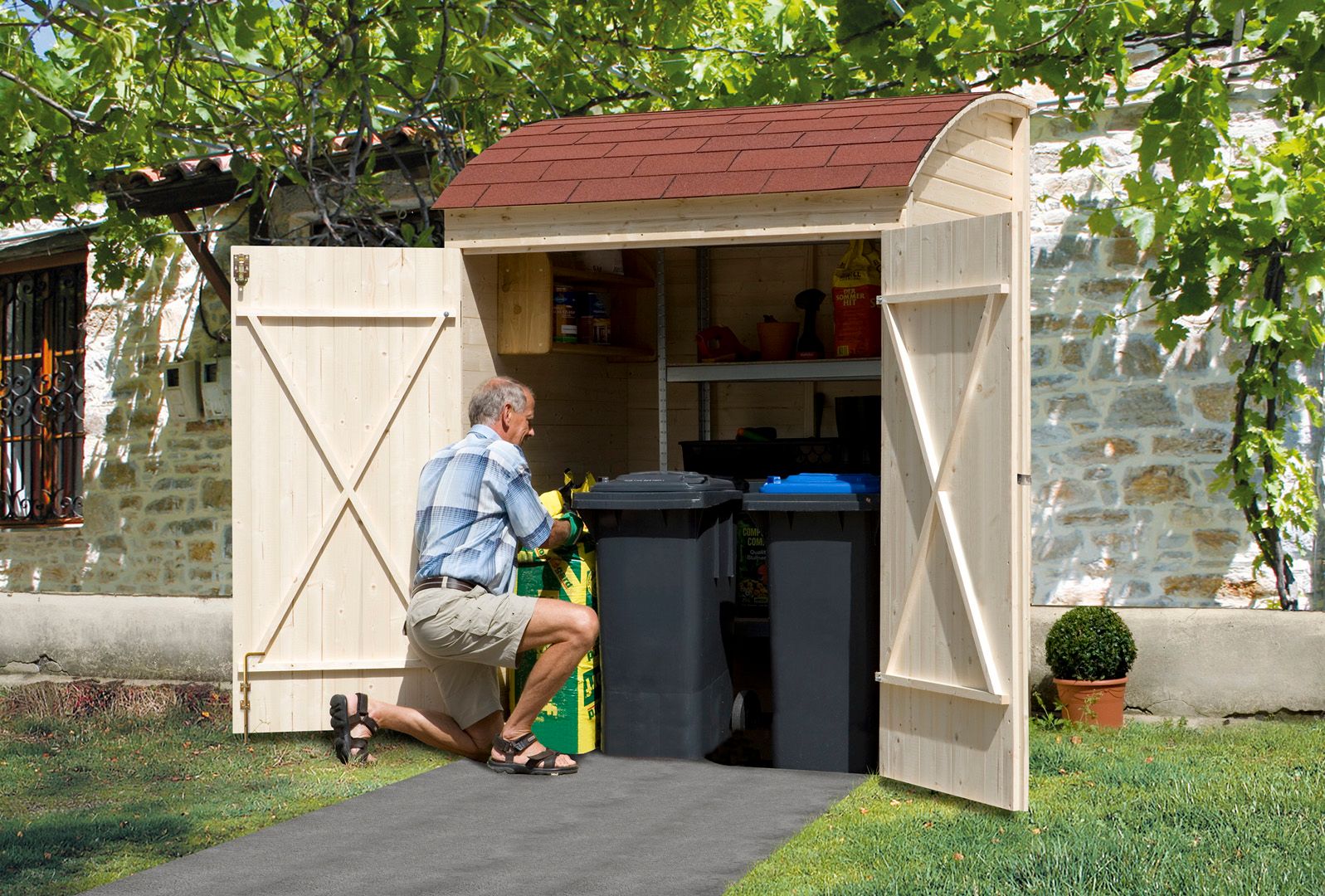 Weka Gerätehaus Fahrradgarage und Mehrzweckbox