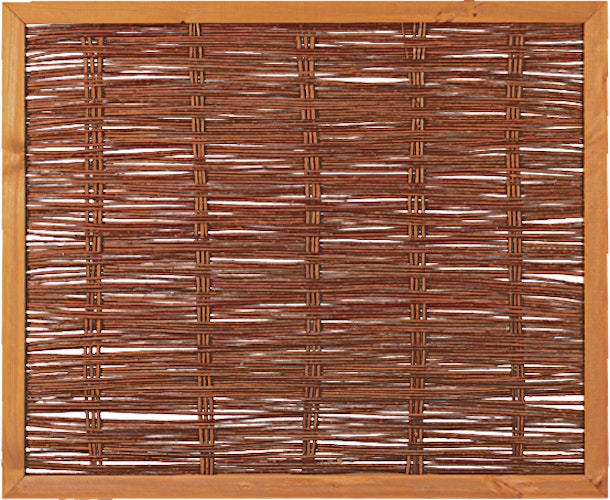 T&J FAKO Weidengeflechtzaun mit Rahmen