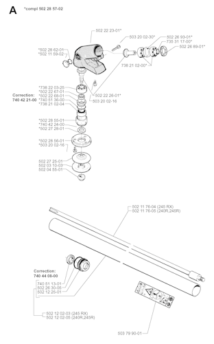 Husqvarna Motorsensen/Freischneider 245 RX, 19984000001-20023100000
